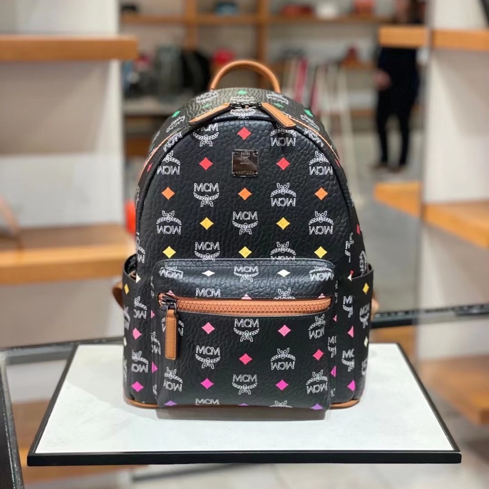 Last one! MCM unsex black color small size backpack $960+ tax